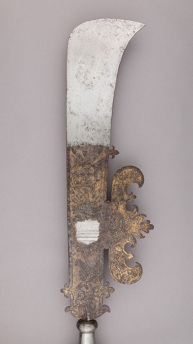 Fauchard, Steel, wood, gold, textile, Italian, Venice