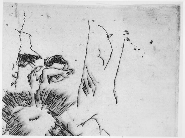 Scheveningen, Wind-chairs and Shadows, Walter Richard Sickert (British, Munich 1860–1942 Bathampton, Somerset), Etching, only state