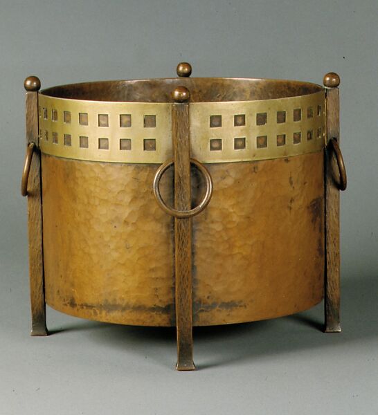 Fern Dish, Designed by Karl Kipp (1882–1954), Copper, brass, American