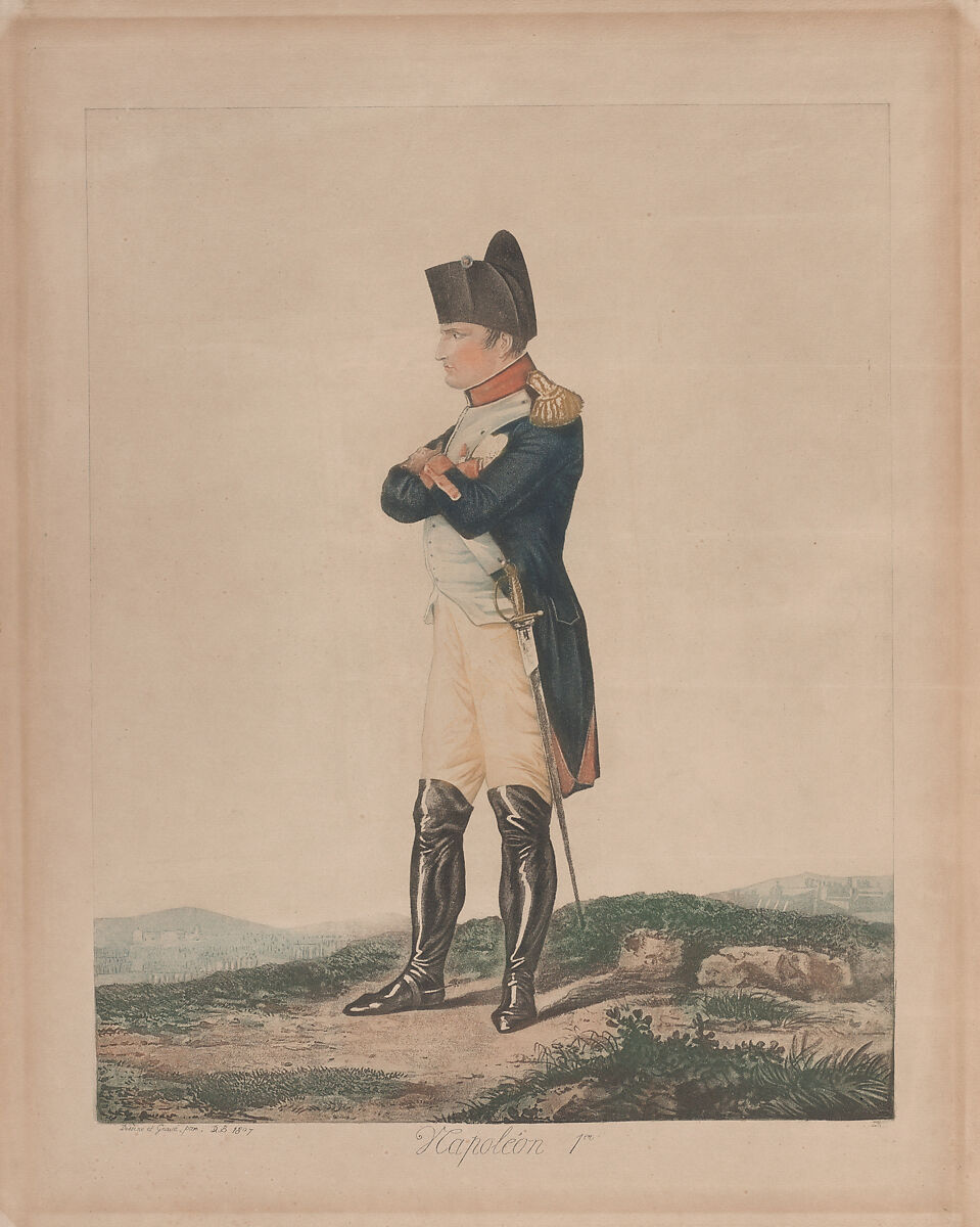 Napoleon I, Louis Philibert Debucourt (French, Paris 1755–1832 Paris), Etching, aquatint, and roulette printed in color 