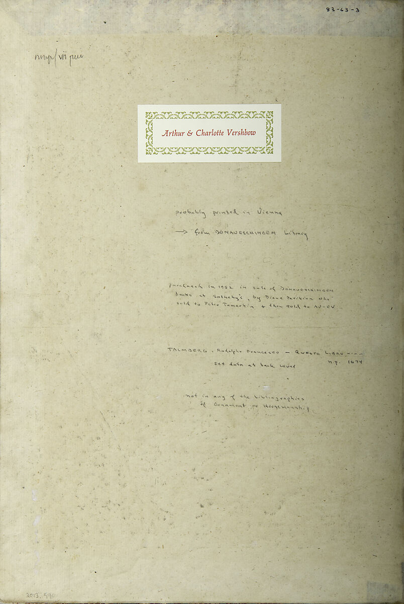 Album of Bit Designs, Rudolf Franz Ferdinand von Talmberg (Bohemian, ca. 1645–1702), Ink on paper, Bohemian