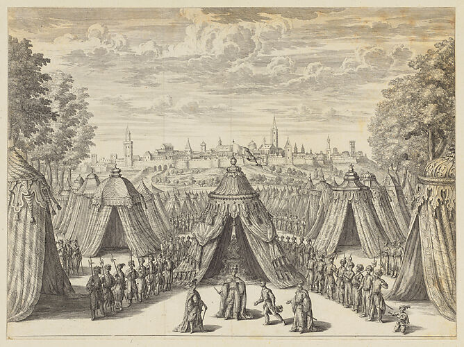 Turkish Camp Before a Christian City