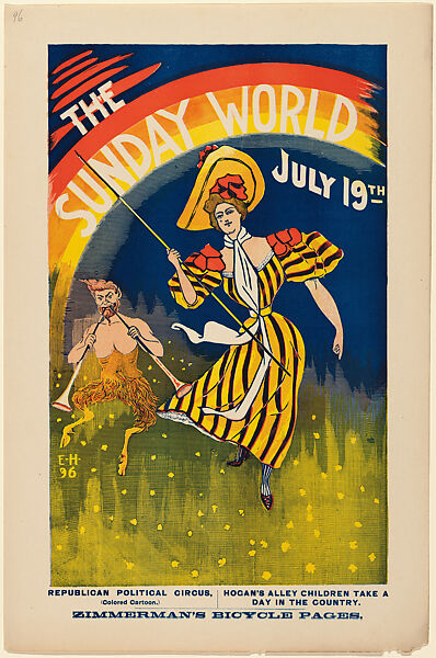 The Sunday World, July 19th, E. H. (American, 19th century), Letterpress 