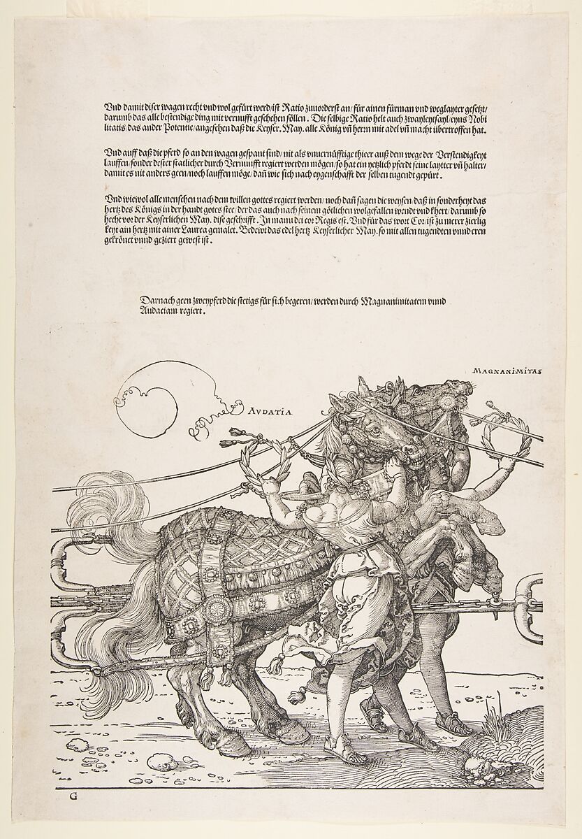 The Triumphal Chariot of Maximilian I (The Great Triumphal Car), Albrecht Dürer (German, Nuremberg 1471–1528 Nuremberg), Woodcut