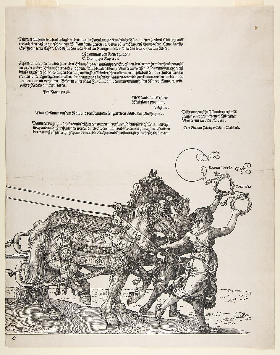 The Triumphal Chariot of Maximilian I (The Great Triumphal Car), Albrecht Dürer (German, Nuremberg 1471–1528 Nuremberg), Woodcut