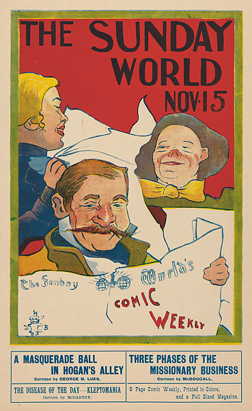 The Sunday World, November 15th, A Masquerade Ball in Hogan's Alley, H. B. (American, 19th century), Letterpress 