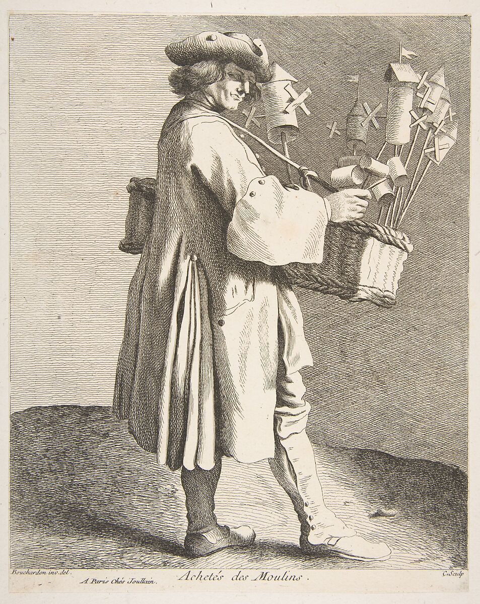 Whirligig Peddler, Anne Claude Philippe de Tubières, comte de Caylus (French, Paris 1692–1765 Paris), Etching with some engraving 