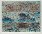 The Wave--from the Sea--after Leonardo, Hokusai, and Courbet, Pat Steir  American, Drypoint, hardground, aquatint, spitbite aquatint, softground