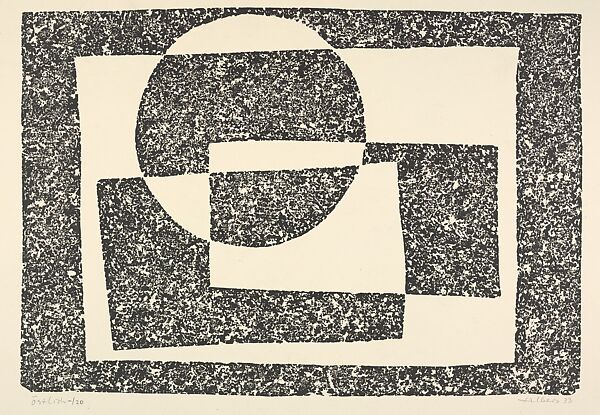 Oestlich (Easterly), Josef Albers (American (born Germany), Bottrop 1888–1976 New Haven, Connecticut), Cork relief 