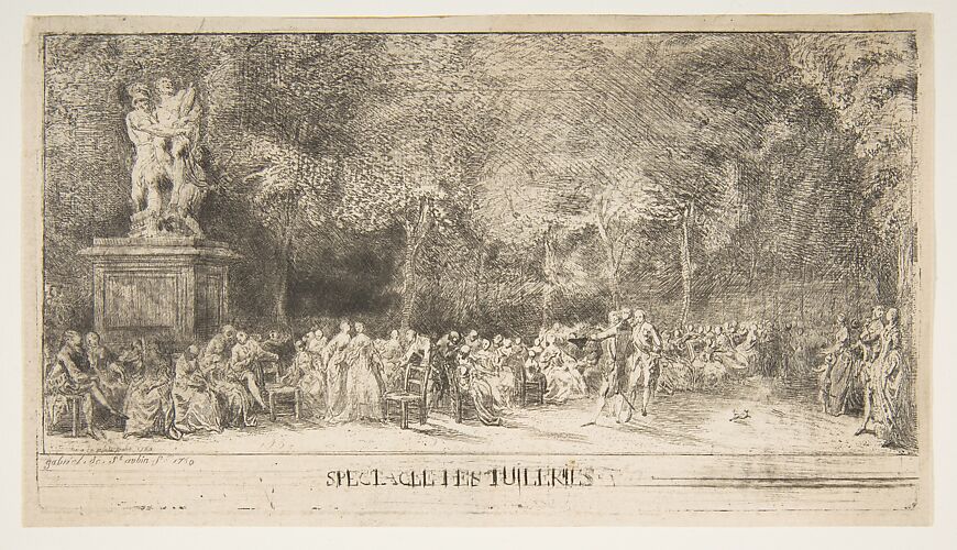 Scene in the Tuileries:  The Chairs