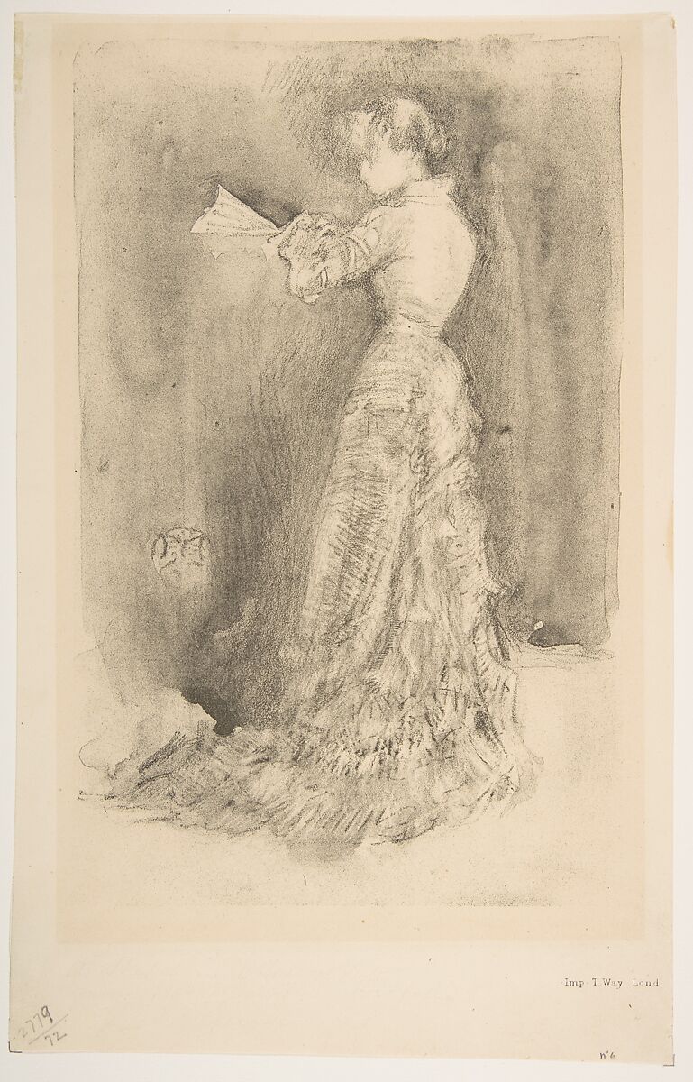 The Toilet, James McNeill Whistler (American, Lowell, Massachusetts 1834–1903 London), Lithotint, with scraping and incising, on a prepared half-tint ground; second state of five