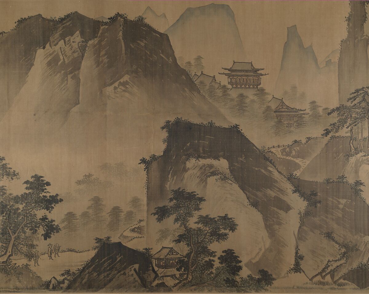 First half of Ten Thousand Li of the Yangzi River, Unidentified artist  , fake signature of Xia Gui (active ca. 1195–1230), Handscroll; ink and color on silk, China