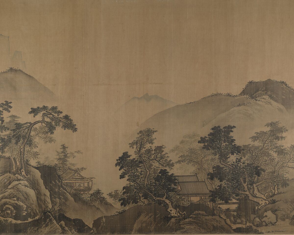 First half of Ten Thousand Li of the Yangzi River, Unidentified artist  , fake signature of Xia Gui (active ca. 1195–1230), Handscroll; ink and color on silk, China