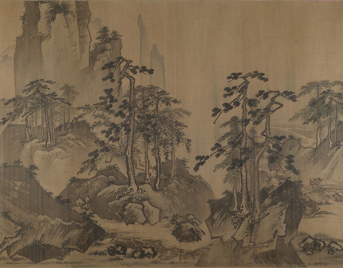 First half of Ten Thousand Li of the Yangzi River, Unidentified artist  , fake signature of Xia Gui (active ca. 1195–1230), Handscroll; ink and color on silk, China