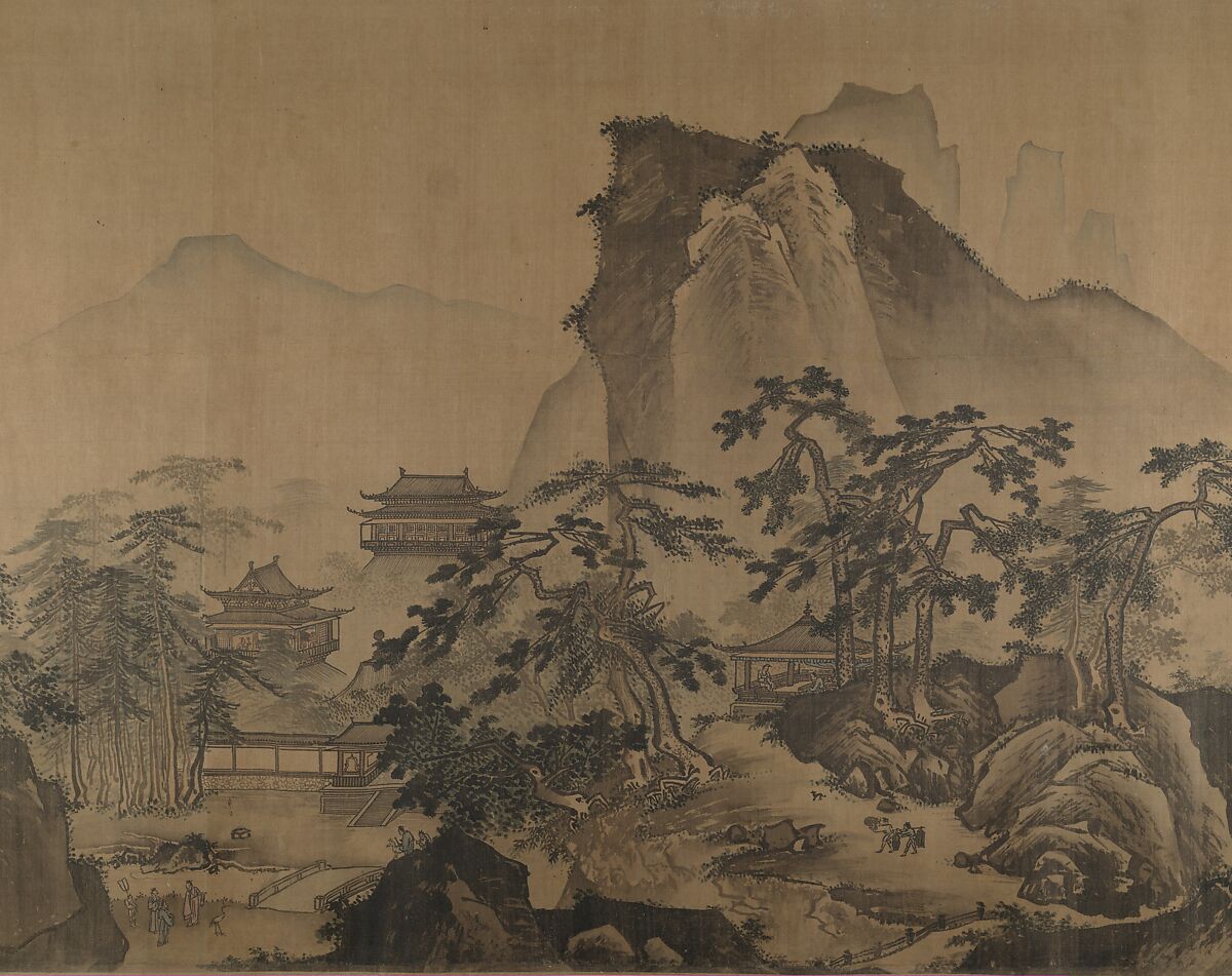 First half of Ten Thousand Li of the Yangzi River, Unidentified artist  , fake signature of Xia Gui (active ca. 1195–1230), Handscroll; ink and color on silk, China