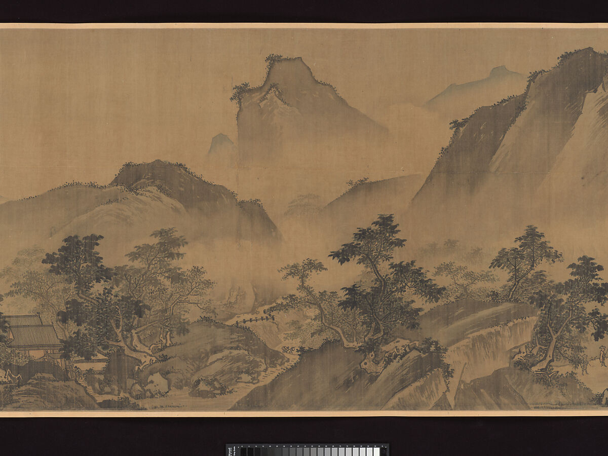 First half of Ten Thousand Li of the Yangzi River, Unidentified artist  , fake signature of Xia Gui (active ca. 1195–1230), Handscroll; ink and color on silk, China