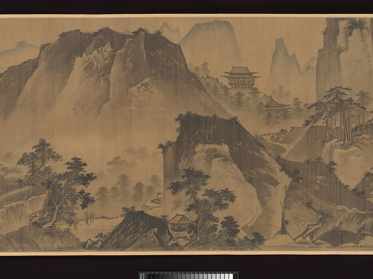 First half of Ten Thousand Li of the Yangzi River, Unidentified artist  , fake signature of Xia Gui (active ca. 1195–1230), Handscroll; ink and color on silk, China