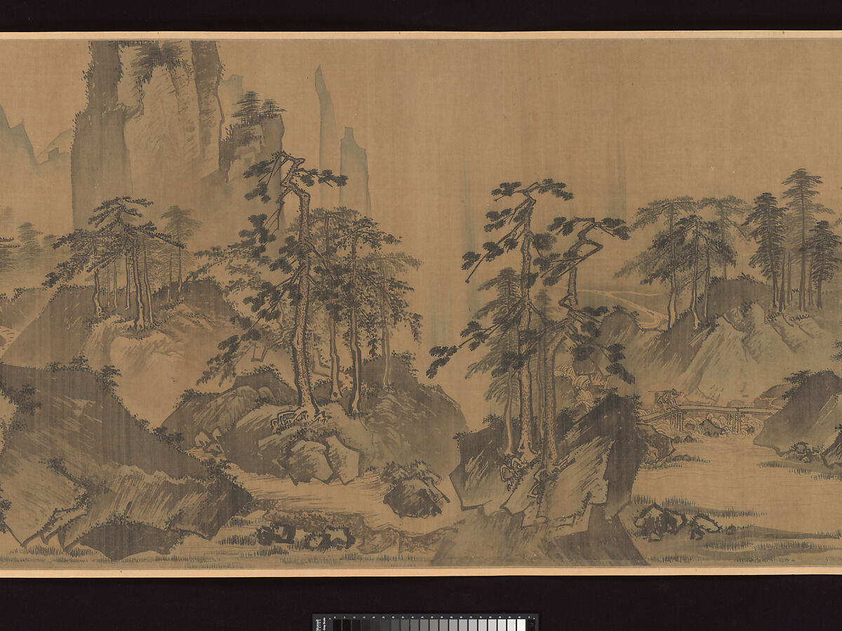 First half of Ten Thousand Li of the Yangzi River, Unidentified artist  , fake signature of Xia Gui (active ca. 1195–1230), Handscroll; ink and color on silk, China
