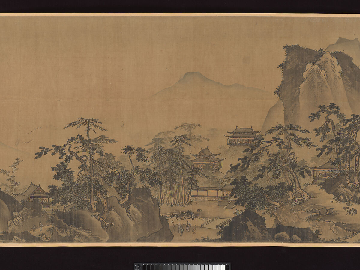 First half of Ten Thousand Li of the Yangzi River, Unidentified artist  , fake signature of Xia Gui (active ca. 1195–1230), Handscroll; ink and color on silk, China