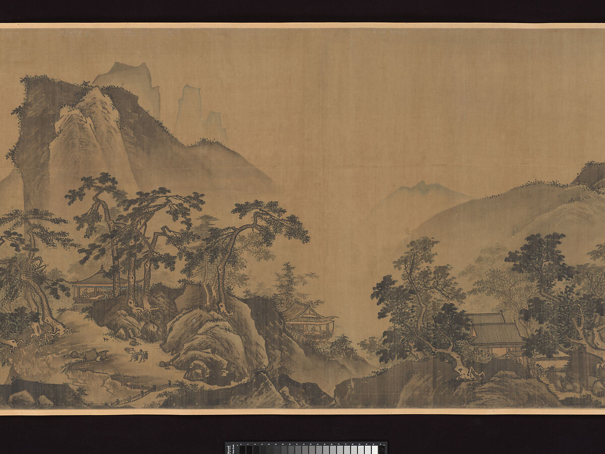 First half of Ten Thousand Li of the Yangzi River, Unidentified artist  , fake signature of Xia Gui (active ca. 1195–1230), Handscroll; ink and color on silk, China