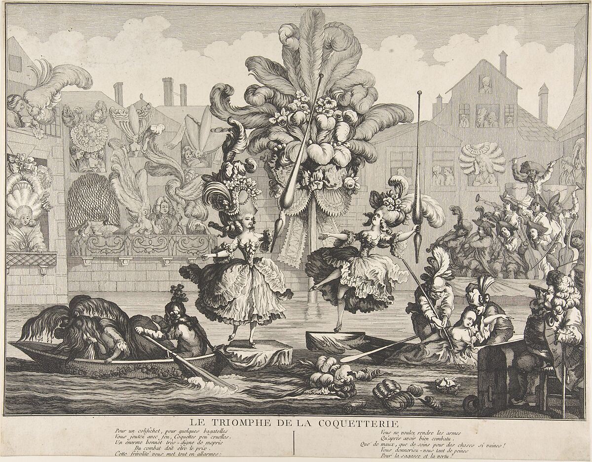 Le triomphe de la coquetterie, Anonymous, French, 18th century, Etching and engraving 