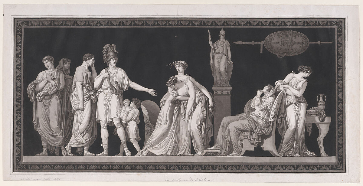 The Constancy of Coriolanus, Jean François Janinet (French, Paris 1752–1814 Paris), Etching and roulette 