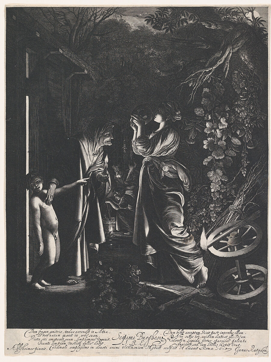 Ceres Searching for Her Daughter, Hendrick Goudt (Dutch, The Hague 1583–1648 Utrecht), Engraving 
