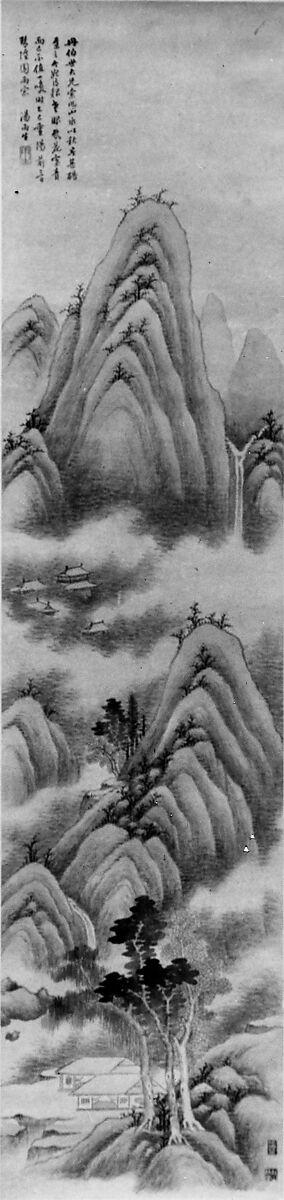 Landscape, Tang Yifen (Chinese, 1778–1853), Hanging scroll; ink on paper, China