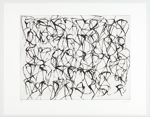 Cold Mountain Series, Zen Study 5 (Early State), Brice Marden (American, born Bronxville, New York, 1938–2023 Tivoli, New York), Etching with sugarlift aquatint