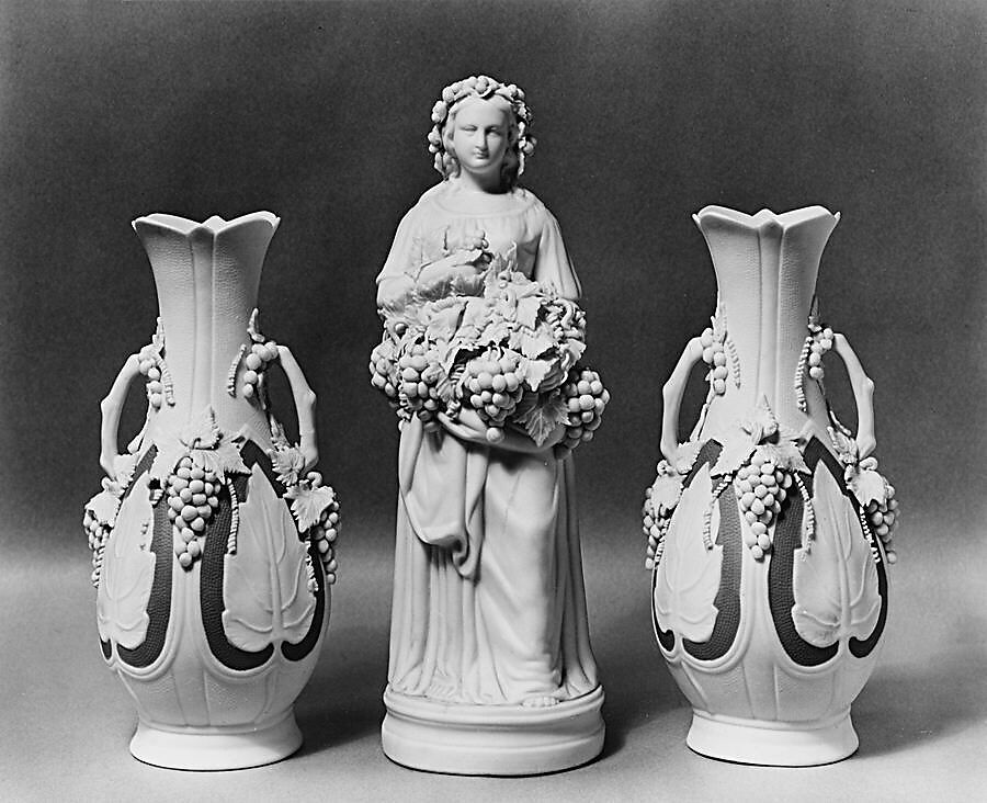 Figure of Autumn, Parian porcelain, American