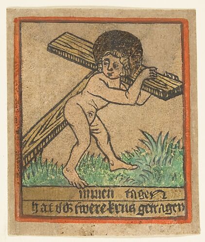 New Year's Card: Christ Child with the Cross