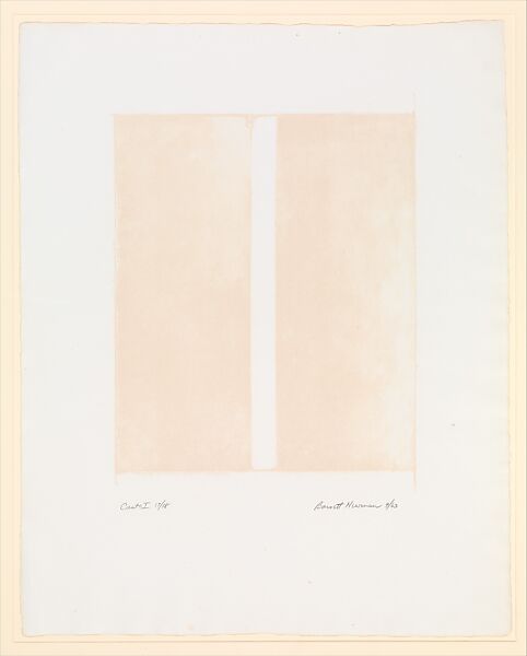 18 Cantos, Barnett Newman (American, New York 1905–1970 New York), A portfolio of 18 lithographs with a title page and colophon 