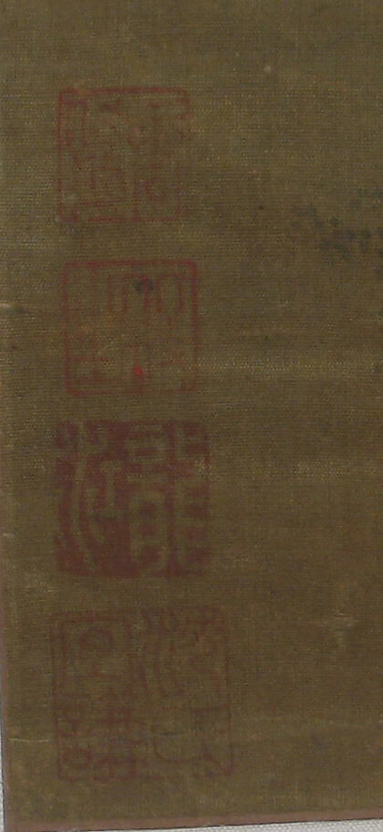 Lady in a Bamboo Grove after Qiu Ying, Shen Shuo (Chinese, active 16th–17th century), Hanging scroll; ink and color on silk, China