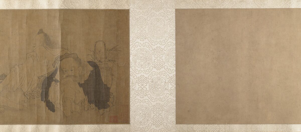 Immortals and Sages, Unidentified artist, Handscroll; ink on silk, China