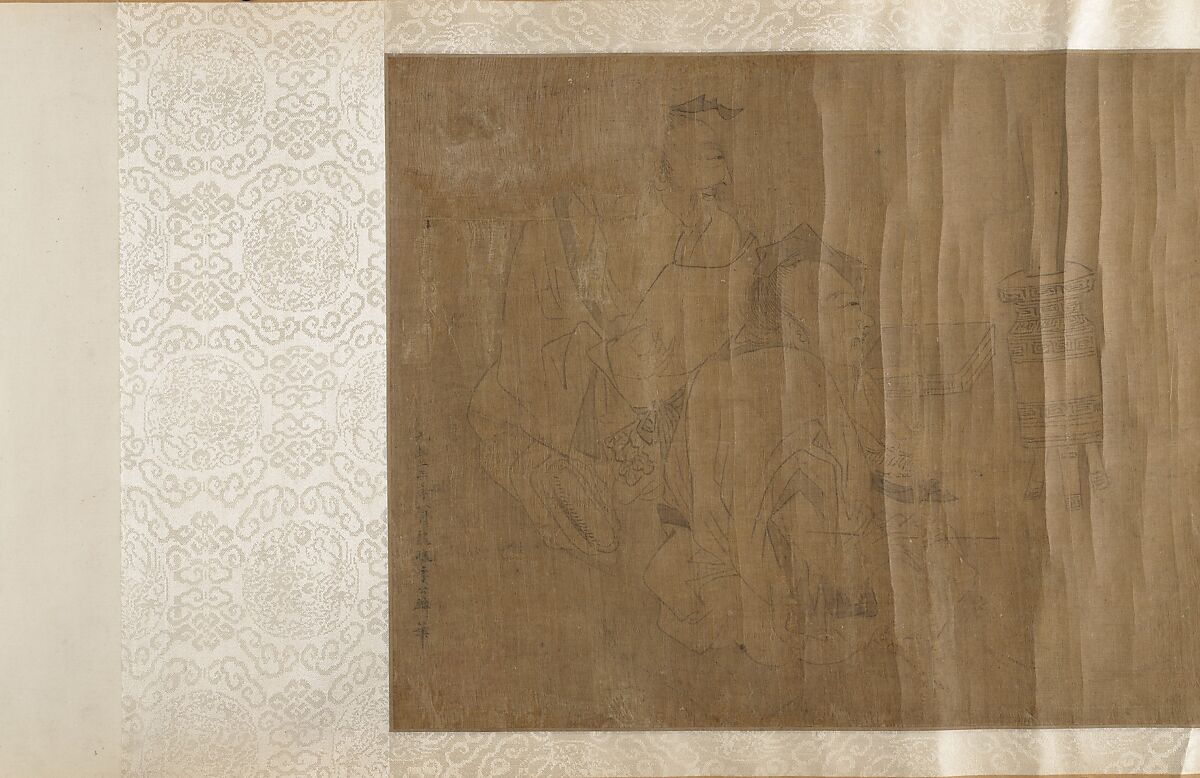Immortals and Sages, Unidentified artist, Handscroll; ink on silk, China
