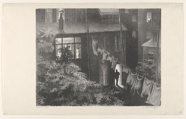 Summer Night, Mabel Dwight (American, Cincinnati, Ohio 1876–1955 Sellersville, Pennsylvania), Lithograph 
