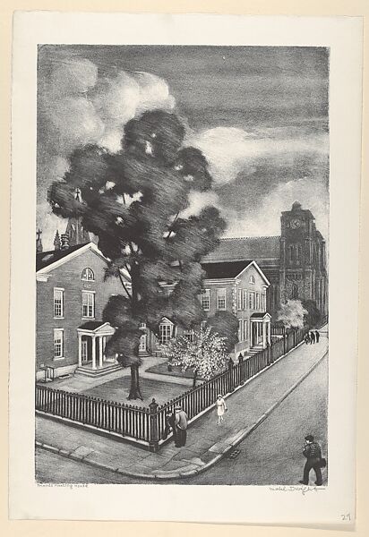 Friends Meeting House, Mabel Dwight (American, Cincinnati, Ohio 1876–1955 Sellersville, Pennsylvania), Lithograph 