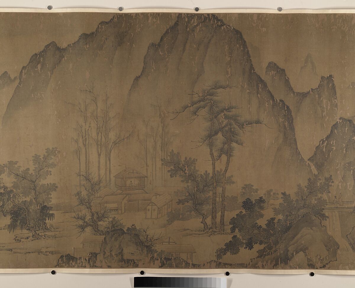 Rosy Sunset, Attributed to Wen Tong (Chinese, 1019–1079), Handscroll; ink and color on silk, China