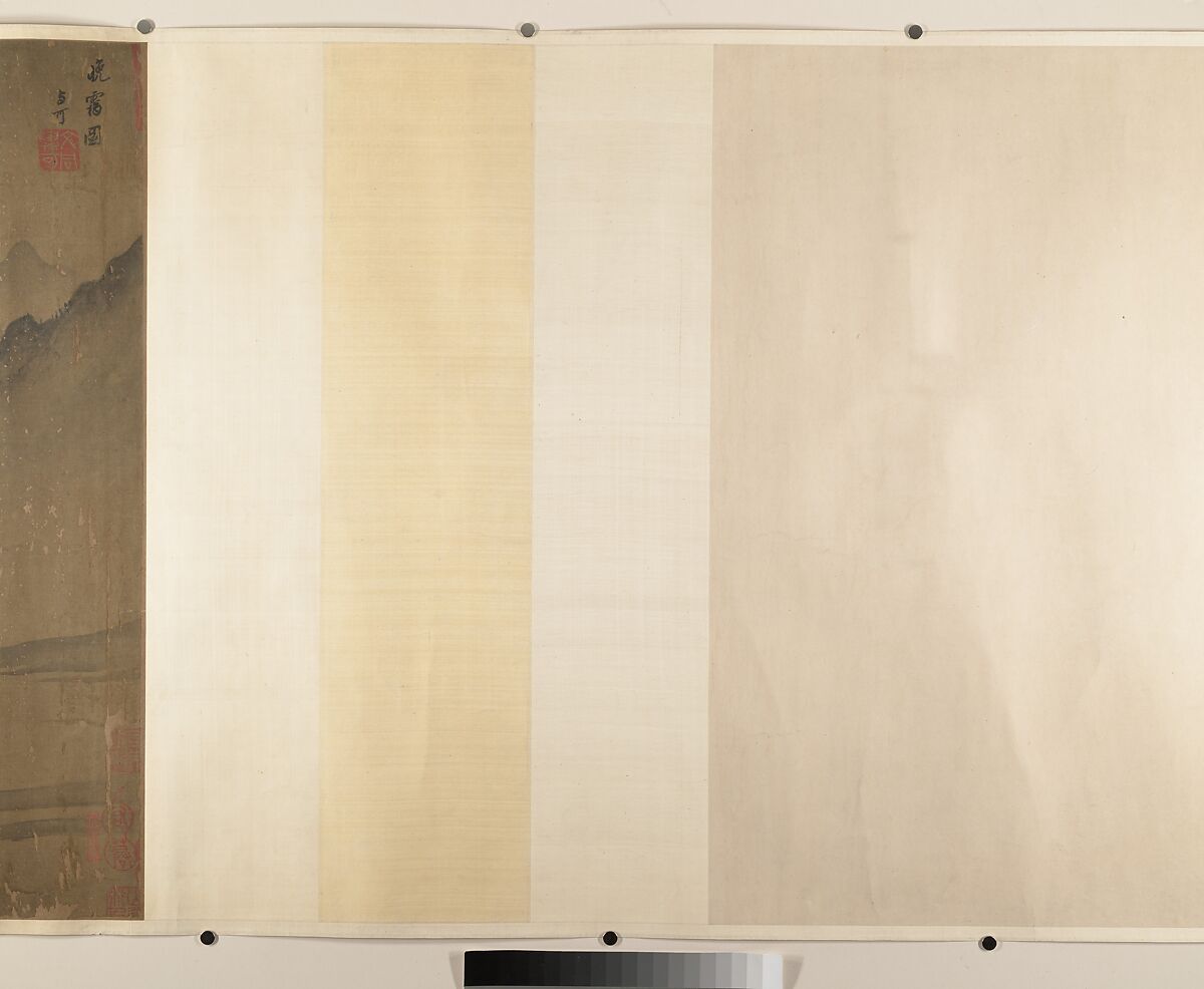 Rosy Sunset, Attributed to Wen Tong (Chinese, 1019–1079), Handscroll; ink and color on silk, China