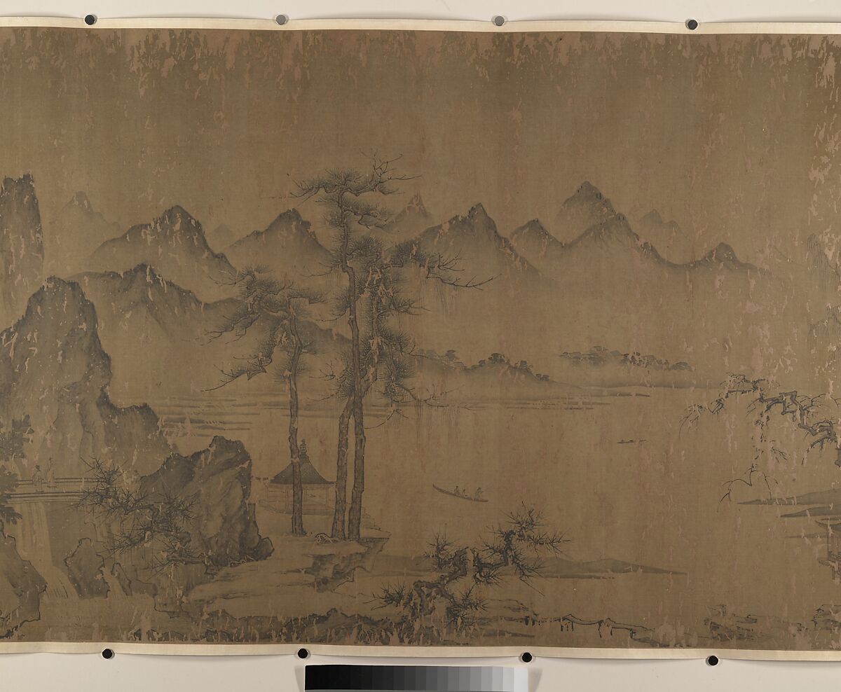 Rosy Sunset, Attributed to Wen Tong (Chinese, 1019–1079), Handscroll; ink and color on silk, China