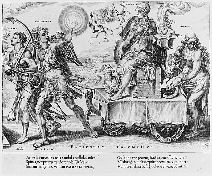 Triumph of Patience, Dirck Volckertsz Coornhert (Netherlandish, Amsterdam 1519/22–1590 Gouda) 