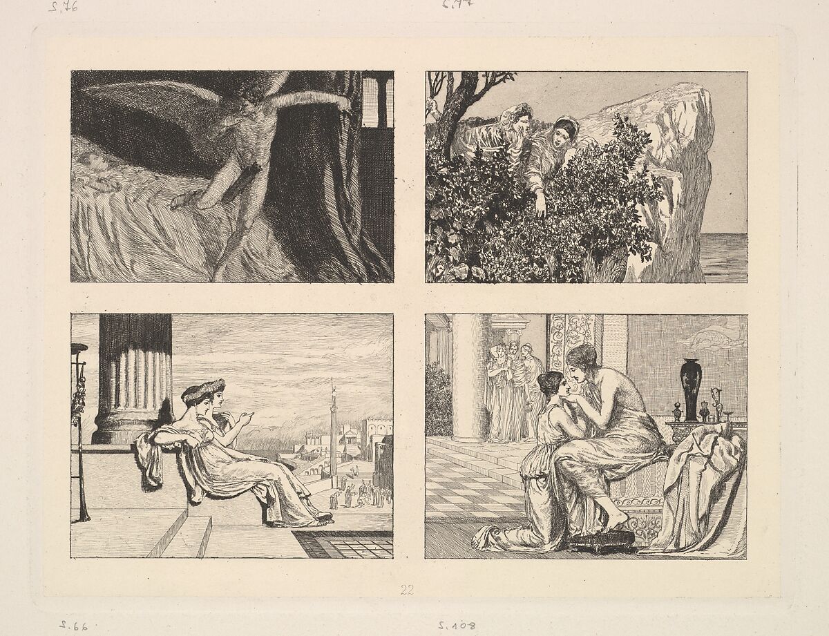 Max Klinger's Radierungen zu Apulejus' Märchen Amor und Psyche, Opus V a+b, Max Klinger (German, Leipzig 1857–1920 Großjena), Etching and aquatint