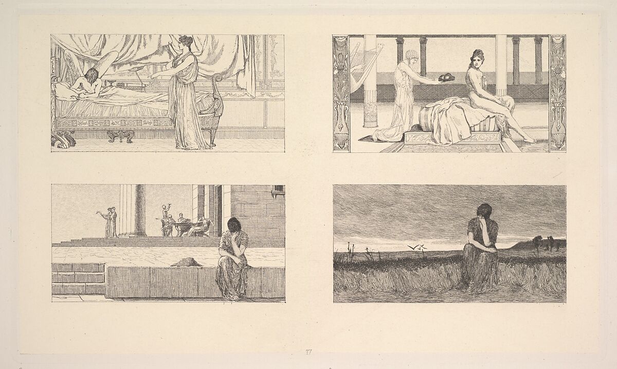 Max Klinger's Radierungen zu Apulejus' Märchen Amor und Psyche, Opus V a+b, Max Klinger (German, Leipzig 1857–1920 Großjena), Etching and aquatint