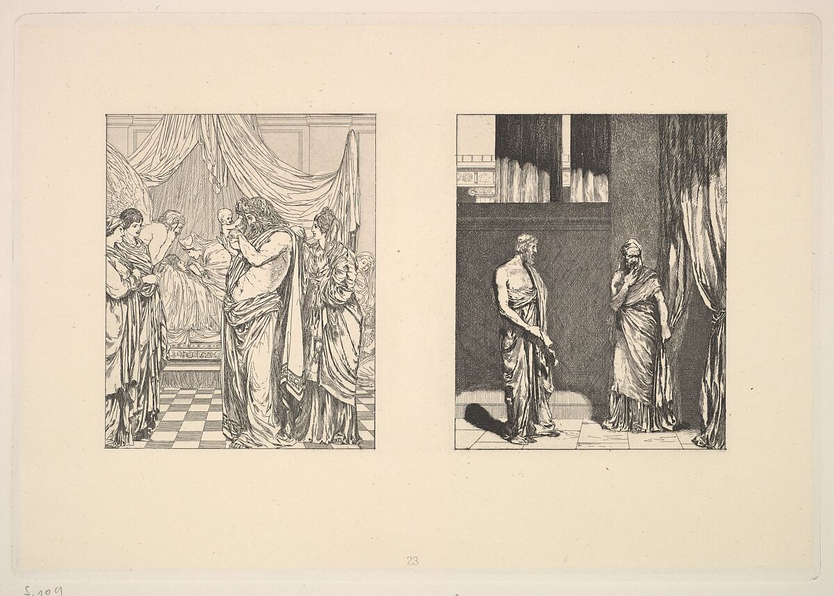 Max Klinger's Radierungen zu Apulejus' Märchen Amor und Psyche, Opus V a+b, Max Klinger (German, Leipzig 1857–1920 Großjena), Etching and aquatint