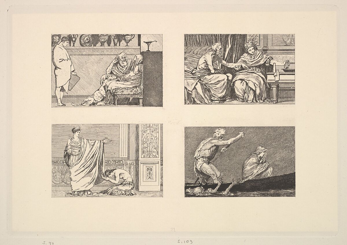 Max Klinger's Radierungen zu Apulejus' Märchen Amor und Psyche, Opus V a+b, Max Klinger (German, Leipzig 1857–1920 Großjena), Etching and aquatint