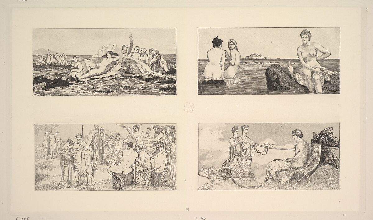 Max Klinger's Radierungen zu Apulejus' Märchen Amor und Psyche, Opus V a+b, Max Klinger (German, Leipzig 1857–1920 Großjena), Etching and aquatint