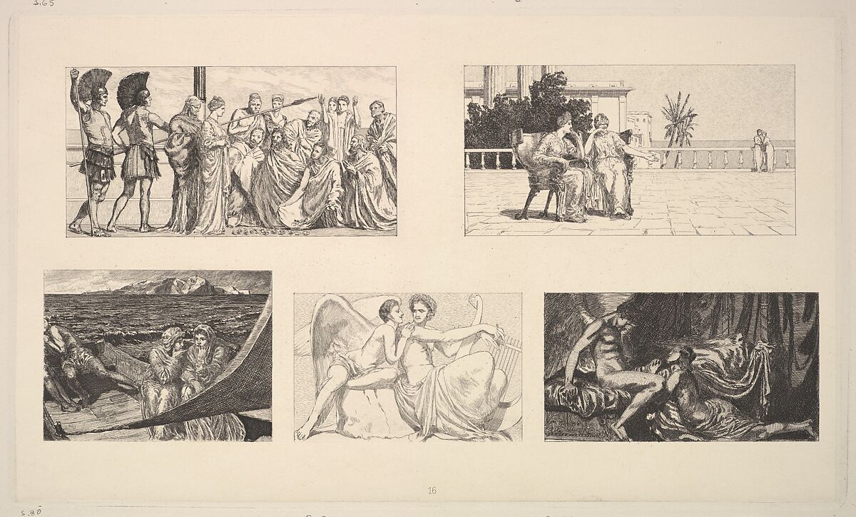 Max Klinger's Radierungen zu Apulejus' Märchen Amor und Psyche, Opus V a+b, Max Klinger (German, Leipzig 1857–1920 Großjena), Etching and aquatint