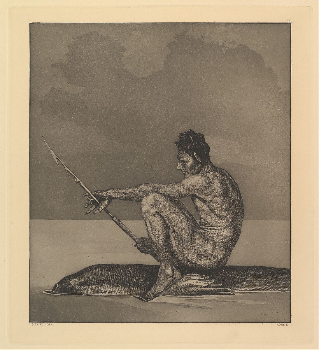 Eva und die Zukunft (Rad.-Werk  III), Max Klinger (German, Leipzig 1857–1920 Großjena), Etching