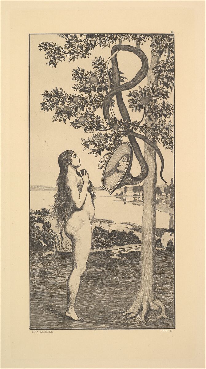 Eva und die Zukunft (Rad.-Werk  III), Max Klinger (German, Leipzig 1857–1920 Großjena), Etching