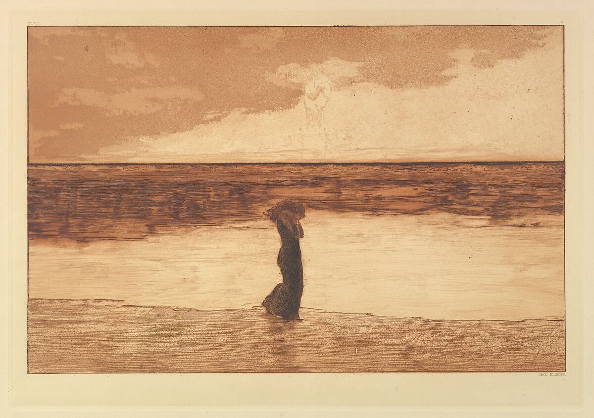 A Life, Max Klinger (German, Leipzig 1857–1920 Großjena), Series of fourteen etchings (fifteen in the edition) with original cardboard portfolio